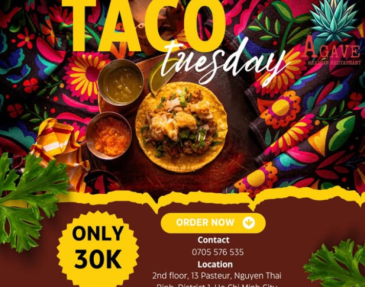  TACO TUESDAY - DELICIOUS TACOS AT AN AMAZING PRICE! 